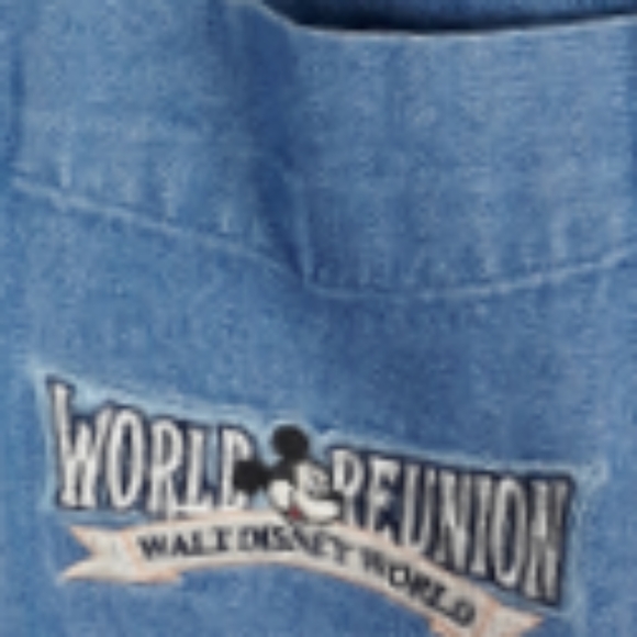VTG Mens Disney Mickey WDW reunion denim shirt XL - Picture 3 of 11